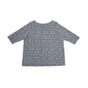 Jessica London Floral Half Sleeve Top Grey and White Size 18/20